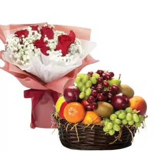 Flowers N'Fruit Basket 2