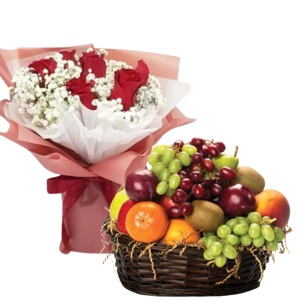 Send flowers to Philippines, Flower delivery Philippines, Send roses to Philippines Flower shop Philippines Flowers N'Fruit Basket 2