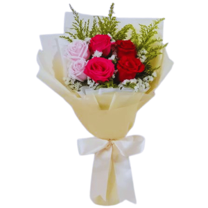 Bouquet of Multicolor Roses to Taguig