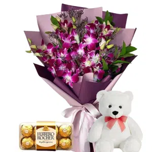 Send flowers to Philippines, Flower delivery Philippines, Send roses to Philippines Flower shop Philippines Premium Orchid and Combo