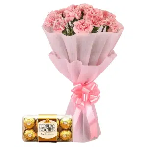 Pink Carnations and Chocolates