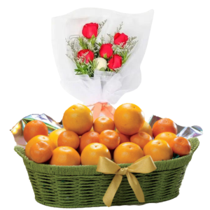 Flowers N'Fruit Basket 7