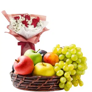 Flowers N'Fruit Basket 9