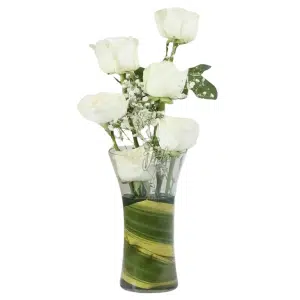 Classic 6pcs White Roses in Vase to Zambales