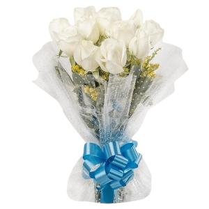 Bouquet of 12pcs White Roses to Taguig