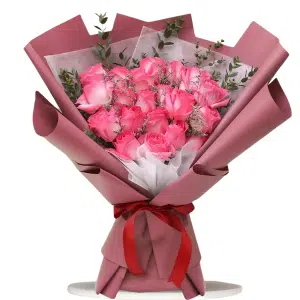 Bouquet of 12pcs Pink Roses to Pangasinan