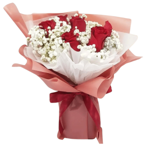 Bouquet of 6pcs Red Roses to Pangasinan