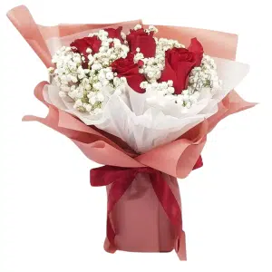 Bouquet of 6pcs Red Roses to Pangasinan