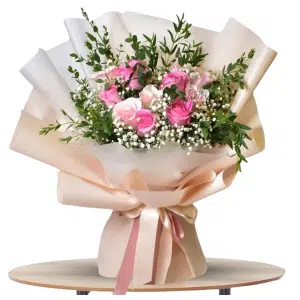 Vibrant Mixed Color Rose Bouquet