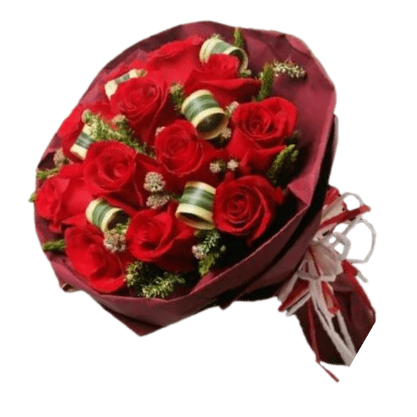 Send flowers to Philippines, Flower delivery Philippines, Send roses to Philippines Flower shop Philippines Blushing Red Rose Bouquet