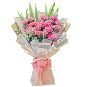Sweet Pink Carnation Bouquet
