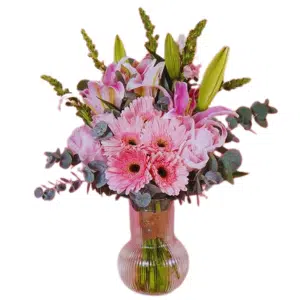 Sweet Pink Flower In a vase