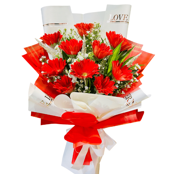 Send flowers to Philippines, Flower delivery Philippines, Send roses to Philippines Flower shop Philippines Red Gerberas Bouquet