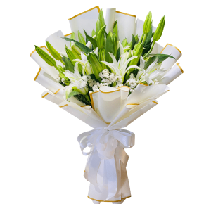 White Lilies Bouquet