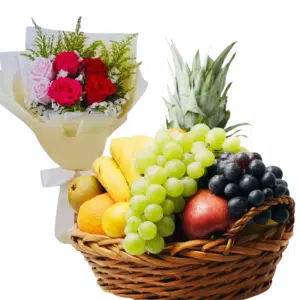 Luxury Fruit and Floral Combo