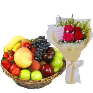 Flowers N'Fruit Basket 26
