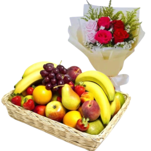 Flowers N'Fruit Basket 22