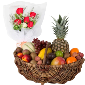 Flowers N'Fruit Basket 20