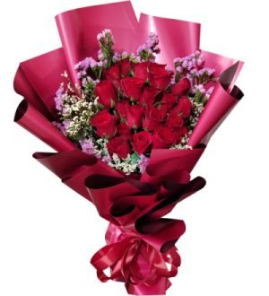 Bouquet of 24pcs Red Roses to Taguig