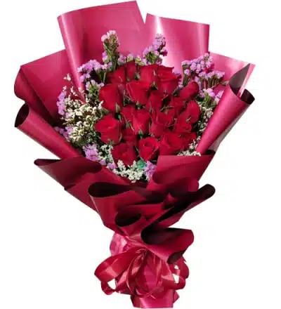 Send flowers to Philippines, Flower delivery Philippines, Send roses to Philippines Flower shop Philippines Bouquet of 24pcs Red Roses to Taguig