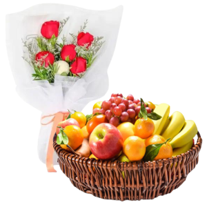 Elegant Fruits with Roses