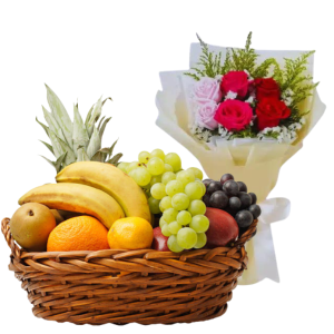 Flowers N'Fruit Basket 29