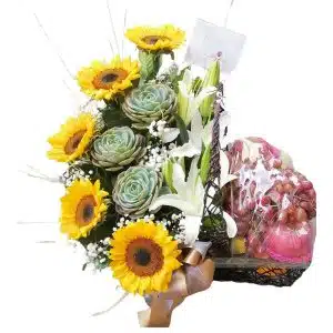 Garden Blooms and Fruit Hamper